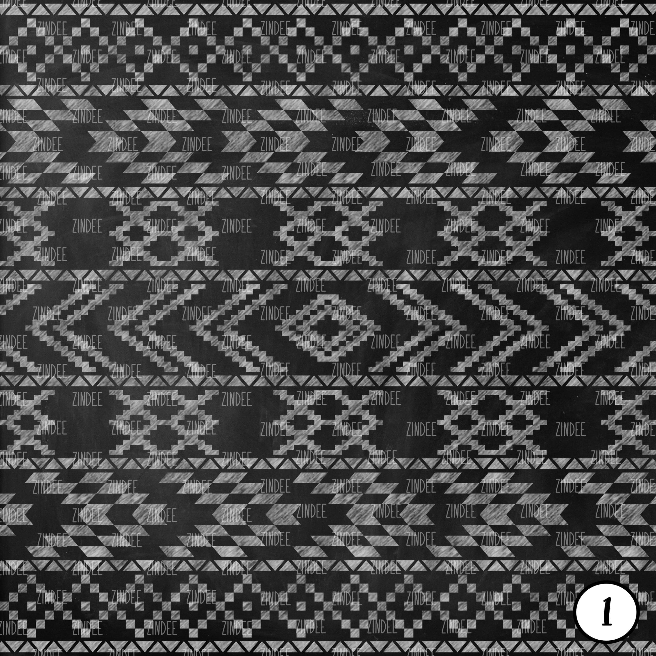 Alternative view of Chalkboard Tribal (vinyl)