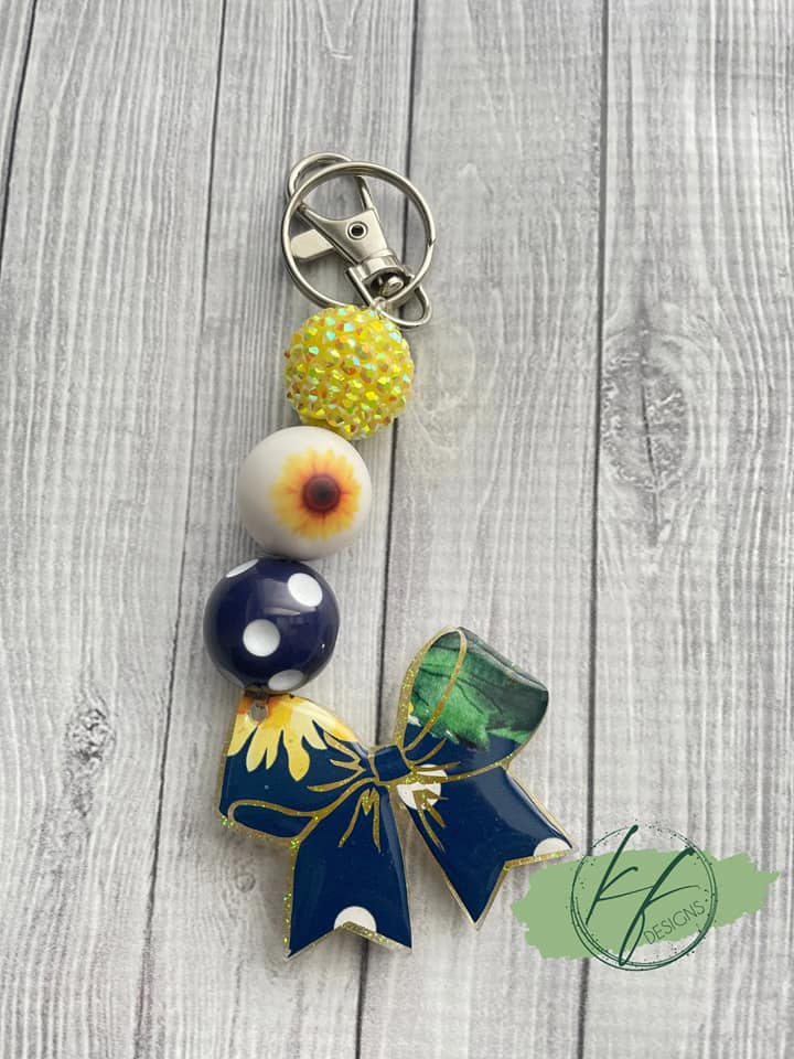 Cheer Bow Acrylic Blank- Sticker- UV DTF (2 inch) - Image 3