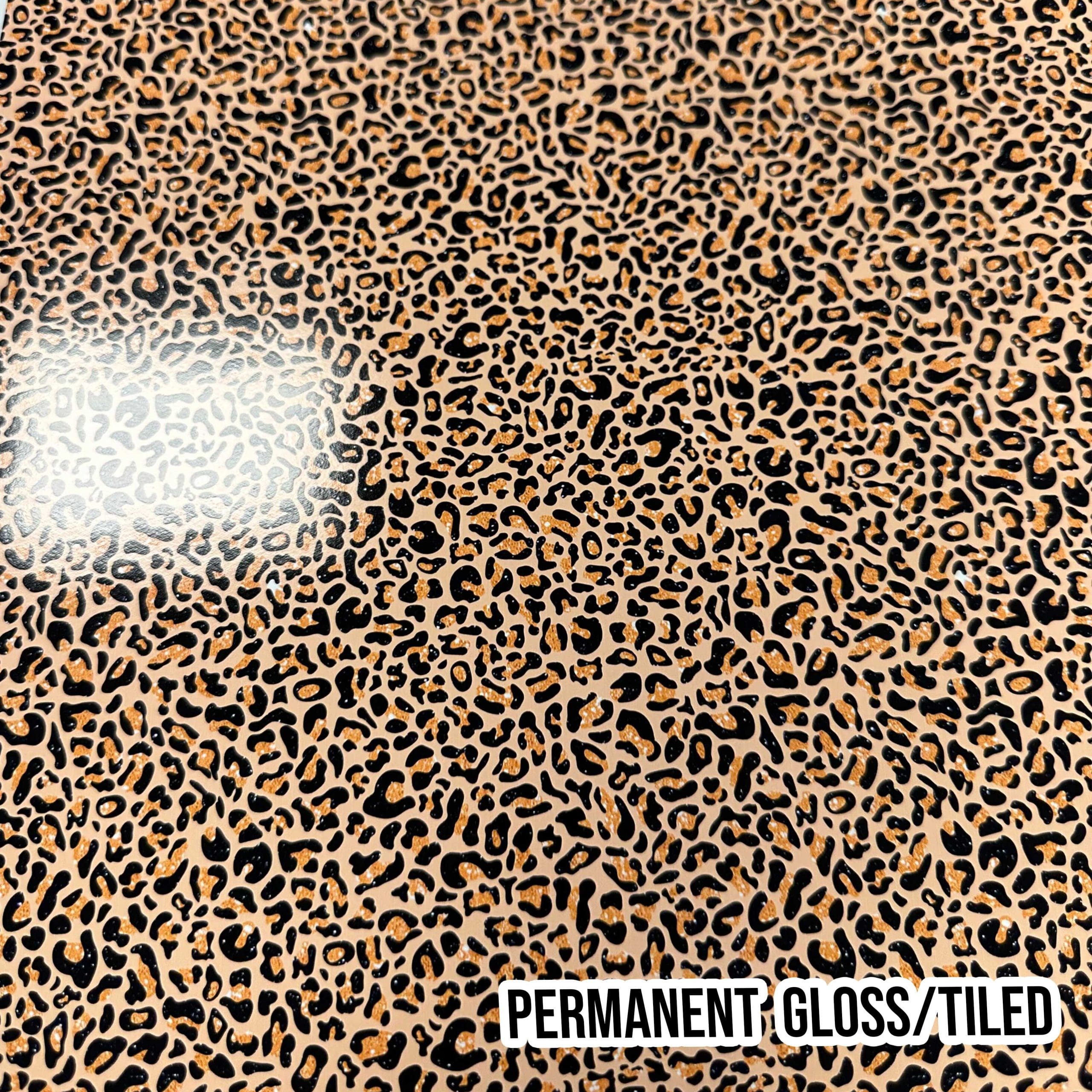Alternative view of Cheetah Glam Orange seamless (vinyl)