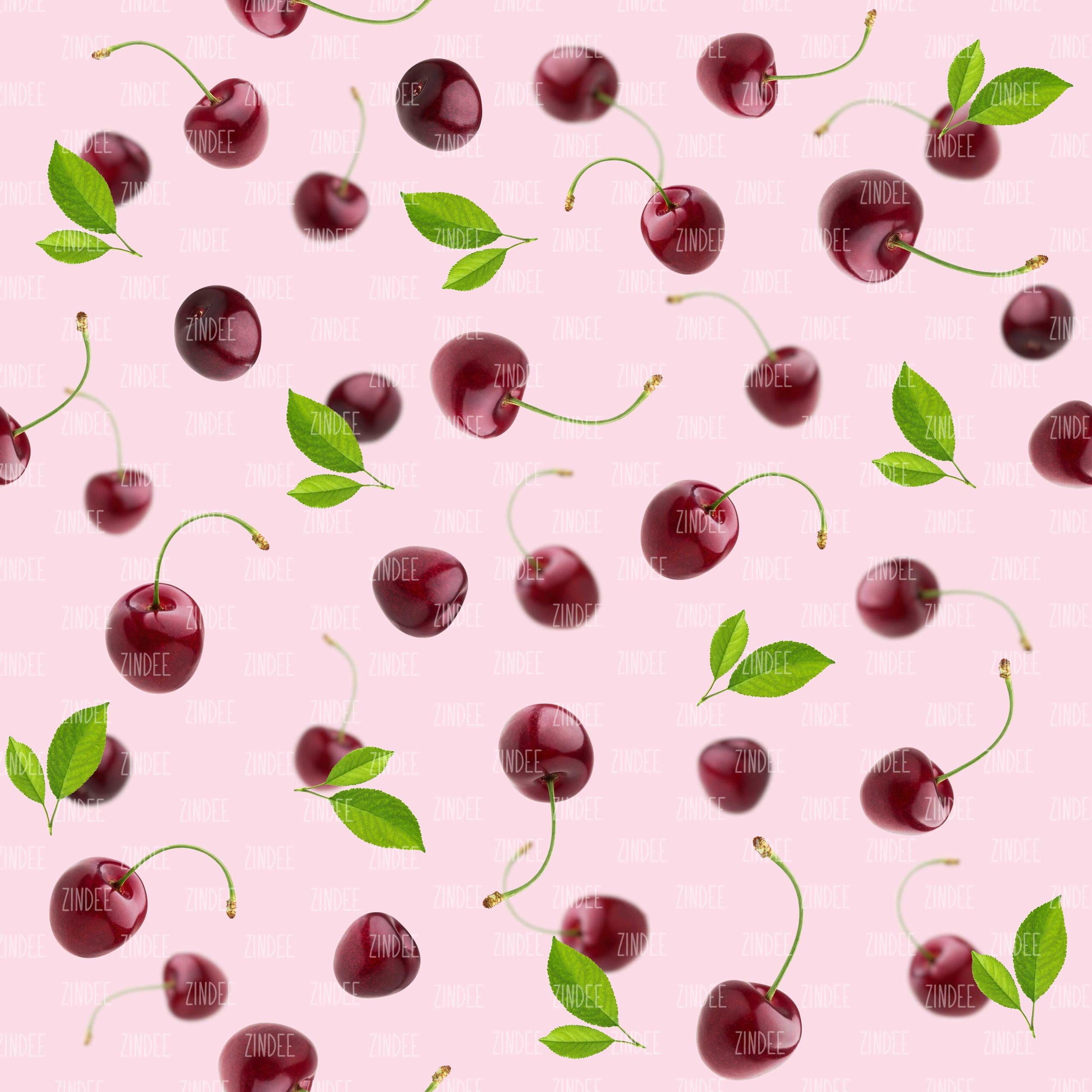 Cherries seamless (digital paper)