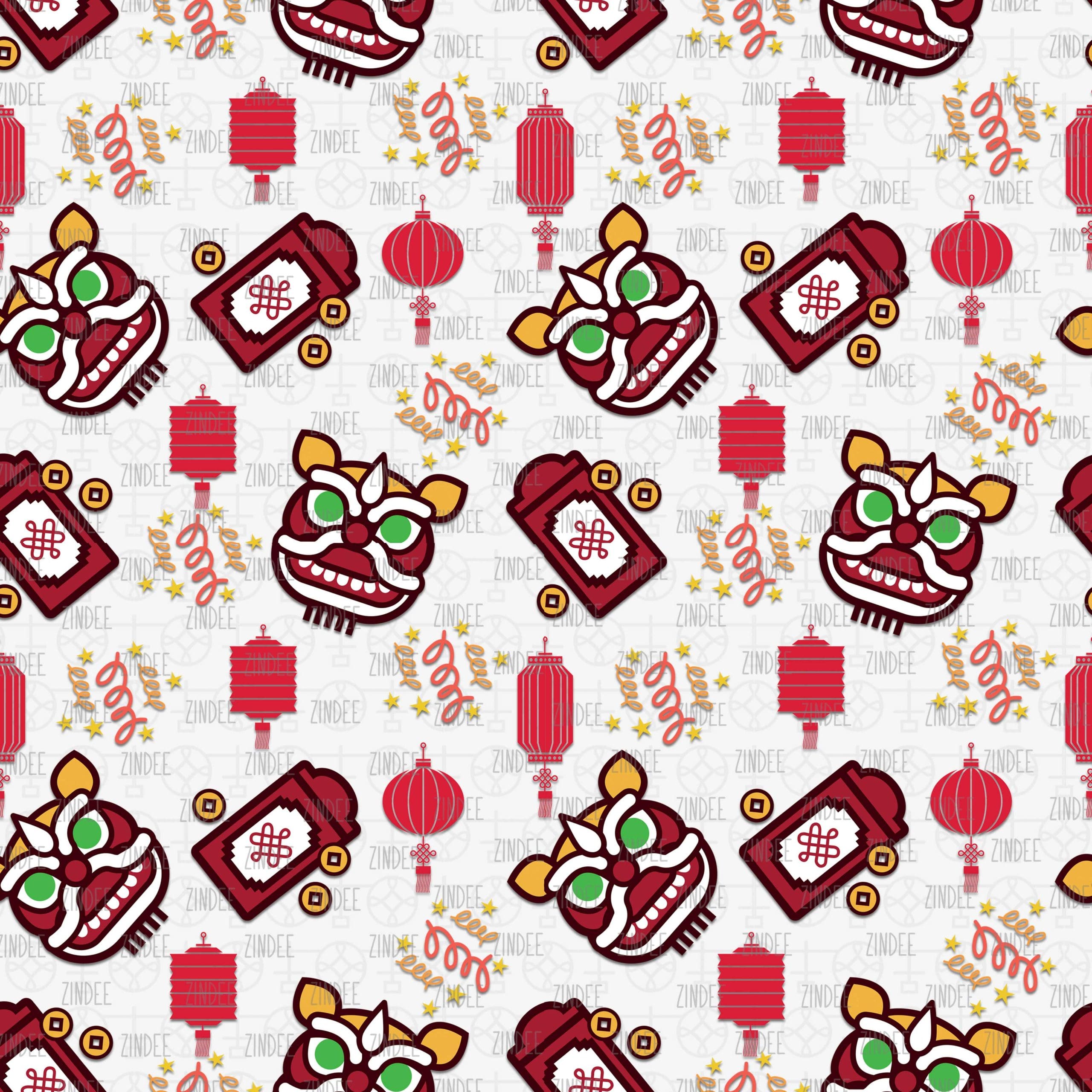 Chinese New Year (digital paper)