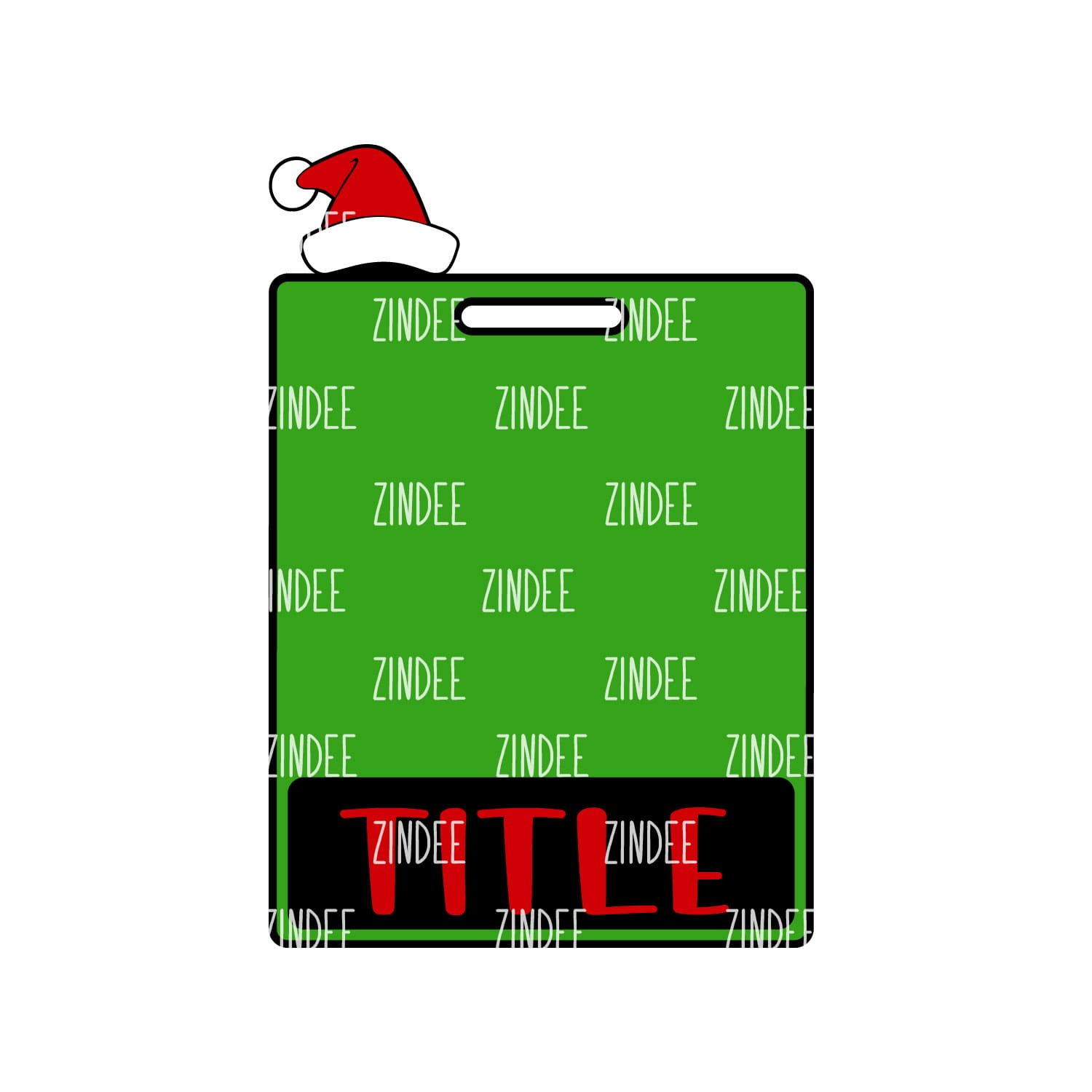 Alternative view of Christmas Badge Buddy Horizontal (Extended-Version) (lightweight acrylic)