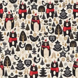 Christmas Bears seamless (vinyl)
