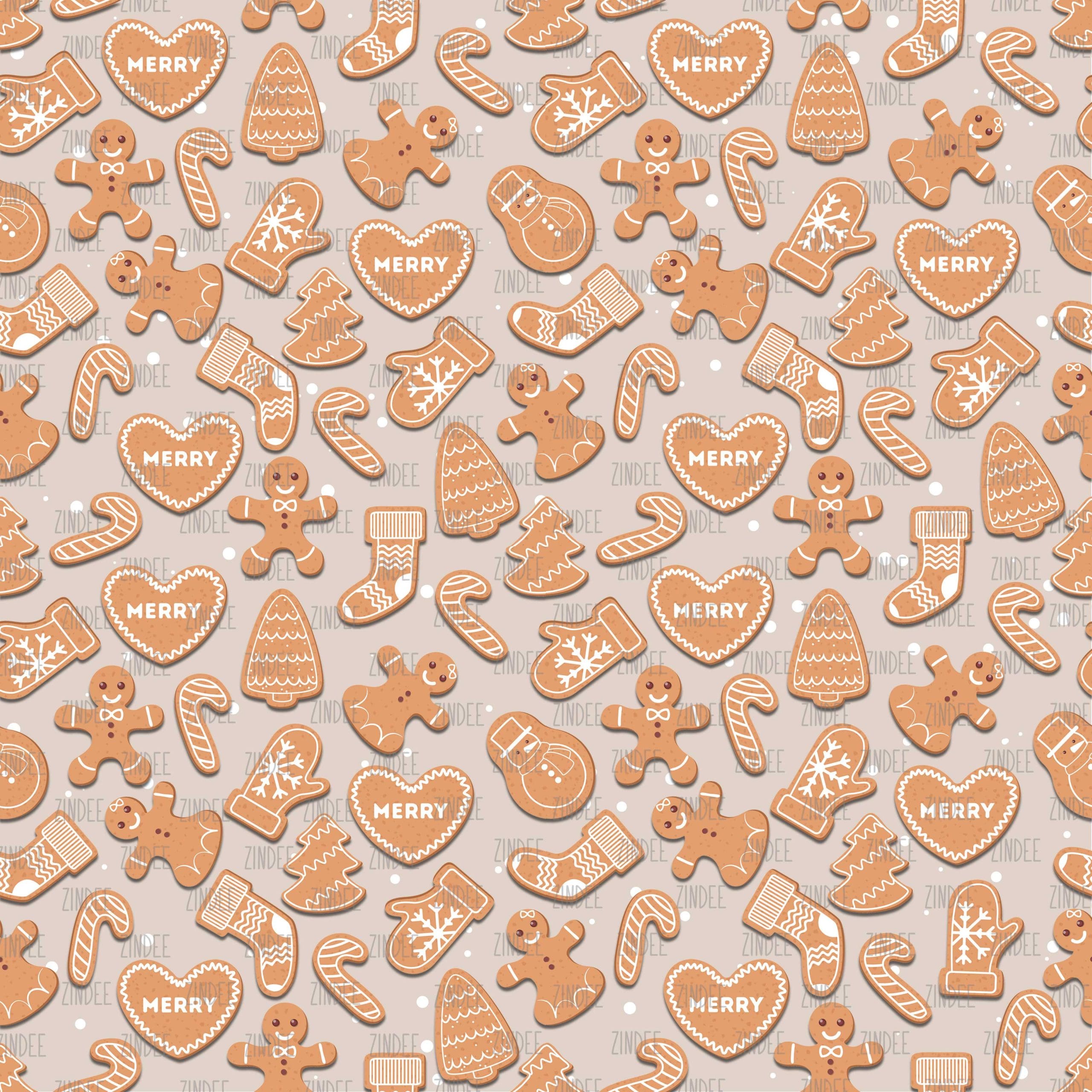 Christmas Cookies seamless (vinyl)