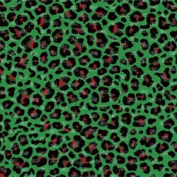 Christmas Leopard Green (digital paper)