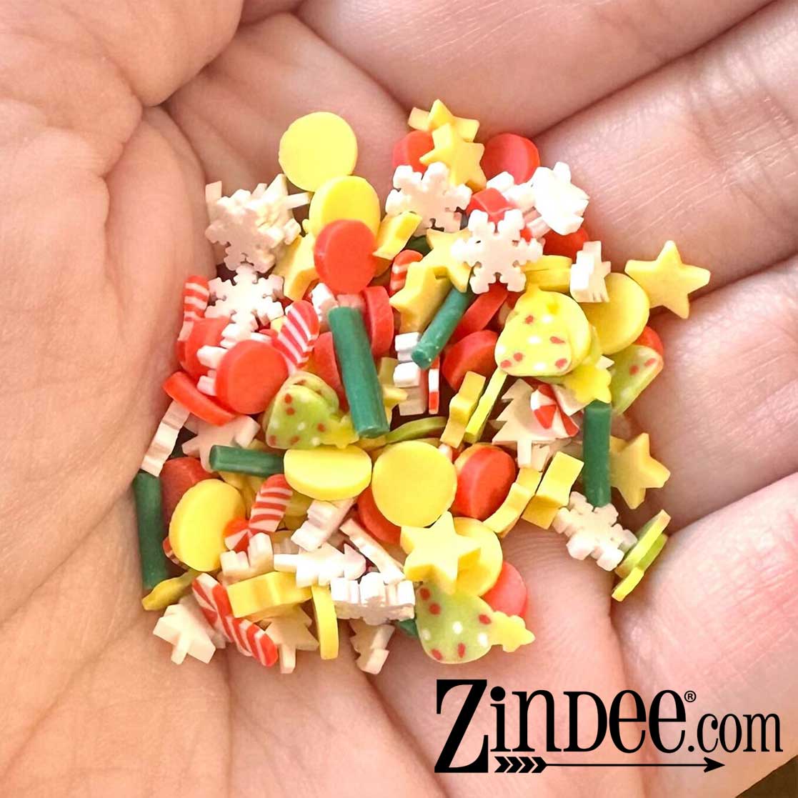 Alternative view of Christmas Morning Polymer Clay