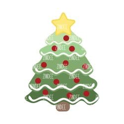 Christmas Tree Cookie (Green) (Fits Christmas Tree Cookie Acrylic Blanks)