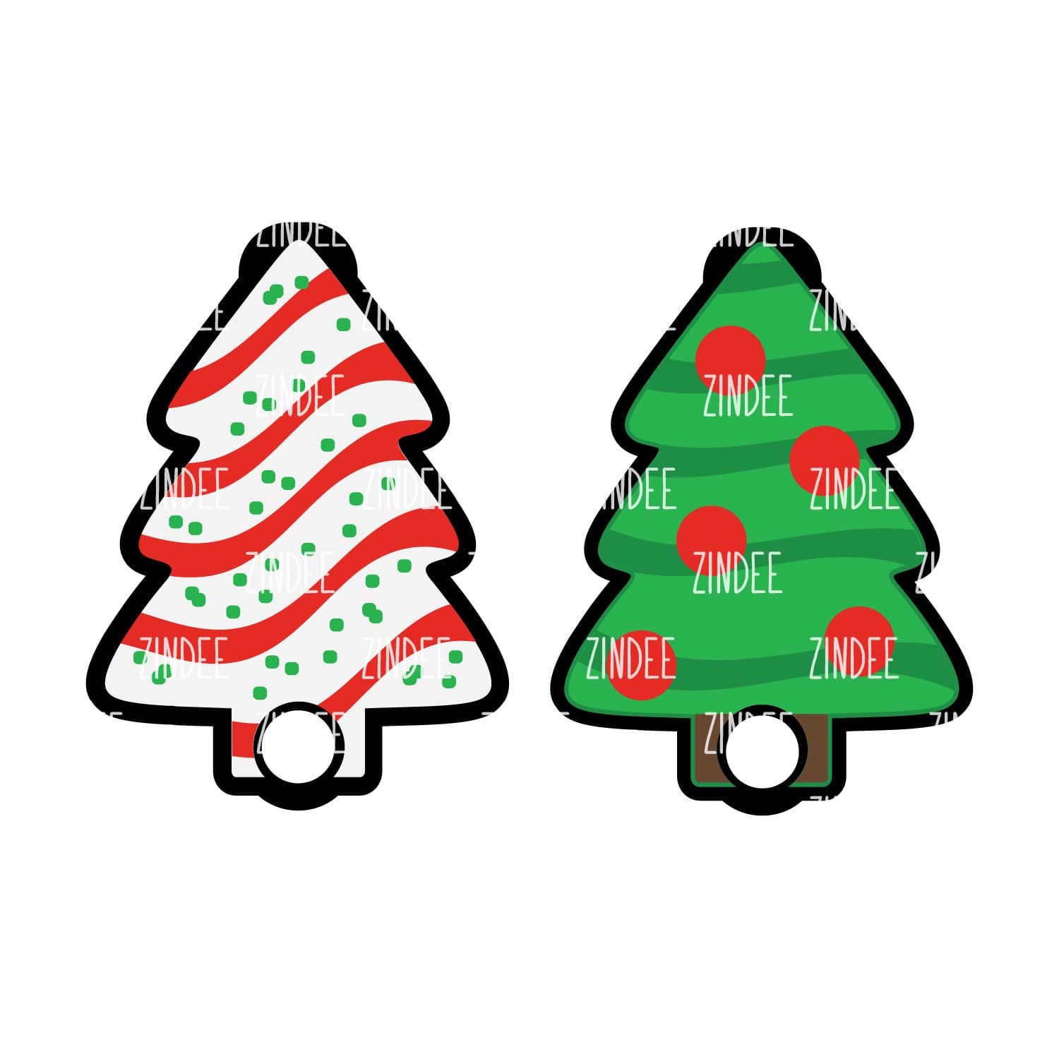 Alternative view of Christmas Tree Tumbler Tag (Stanley 40 oz 2.0)