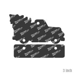 Alternative view of Christmas Truck with Bar – Acrylic Keychain Blank (3") | Optional Sticker or UV DTF