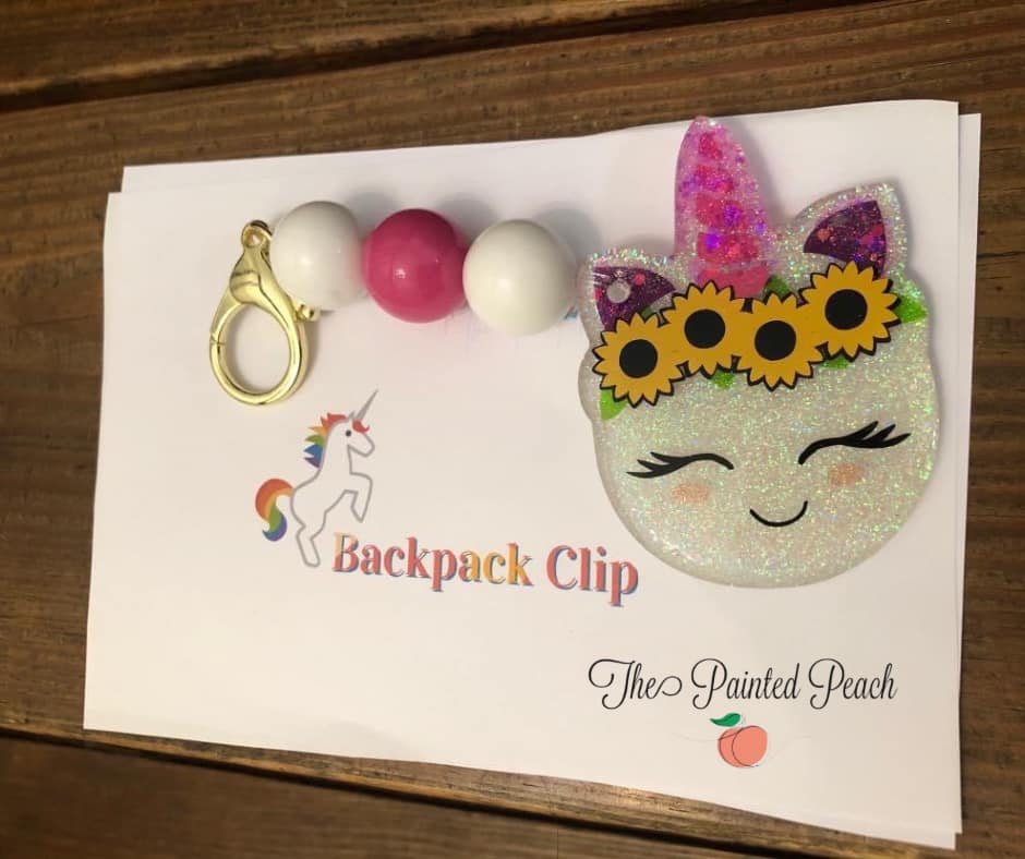 Chubby Unicorn Acrylic Blank- Sticker- UV DTF (3 inch) - Image 5