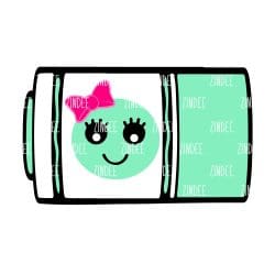 Chunky Marker Acrylic Blank- Sticker- UV DTF (2.5 inch) 2 holes