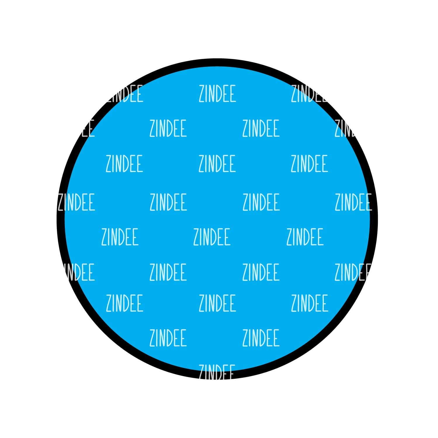 Alternative view of Circle Acrylic Blank- Sticker- UV DTF (1.5 inch) BLACK NO HOLE