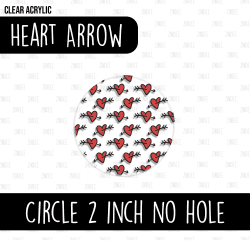 Circle (2 inch) NO HOLE (Heart Arrow)