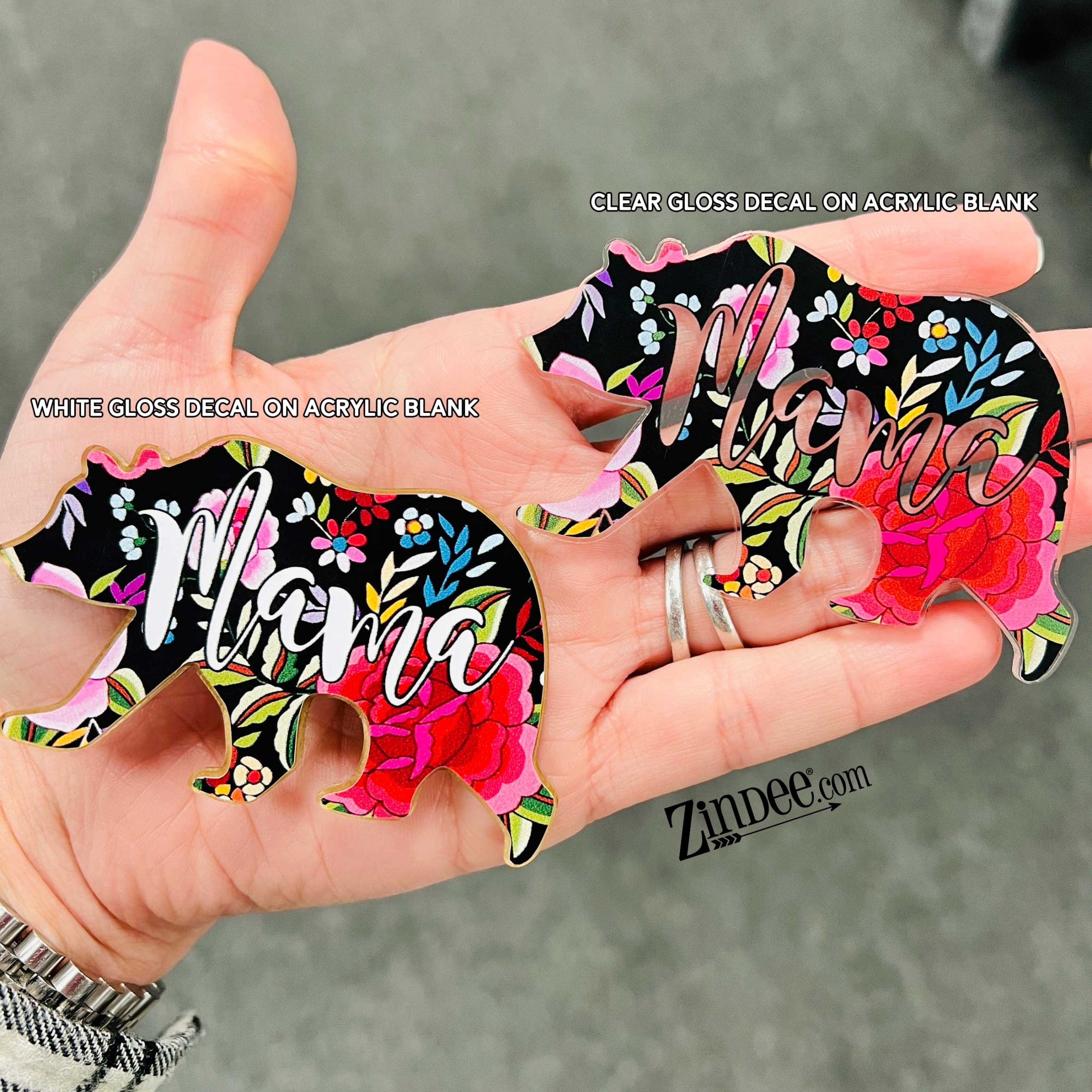 Easter Bunny Key kiss cut decal (3 inch) CLEAR GLOSS - Image 4