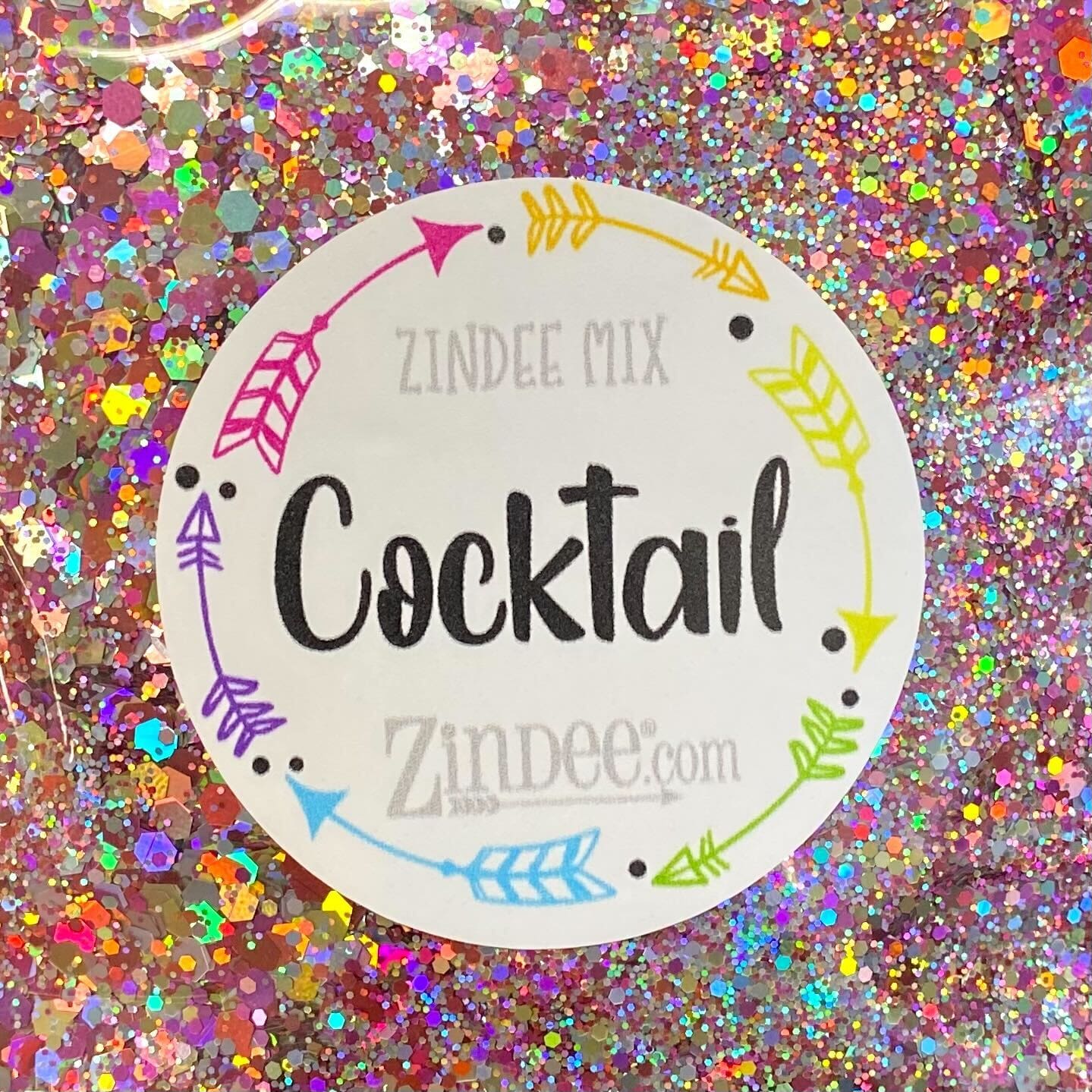Cocktail Polyester Glitter (BAG) ZINDEE MIX