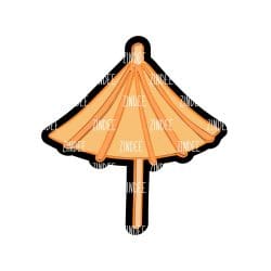 Cocktail Umbrella acrylic blank (2 inch) NO HOLE (5 piece minimum) - Image 2