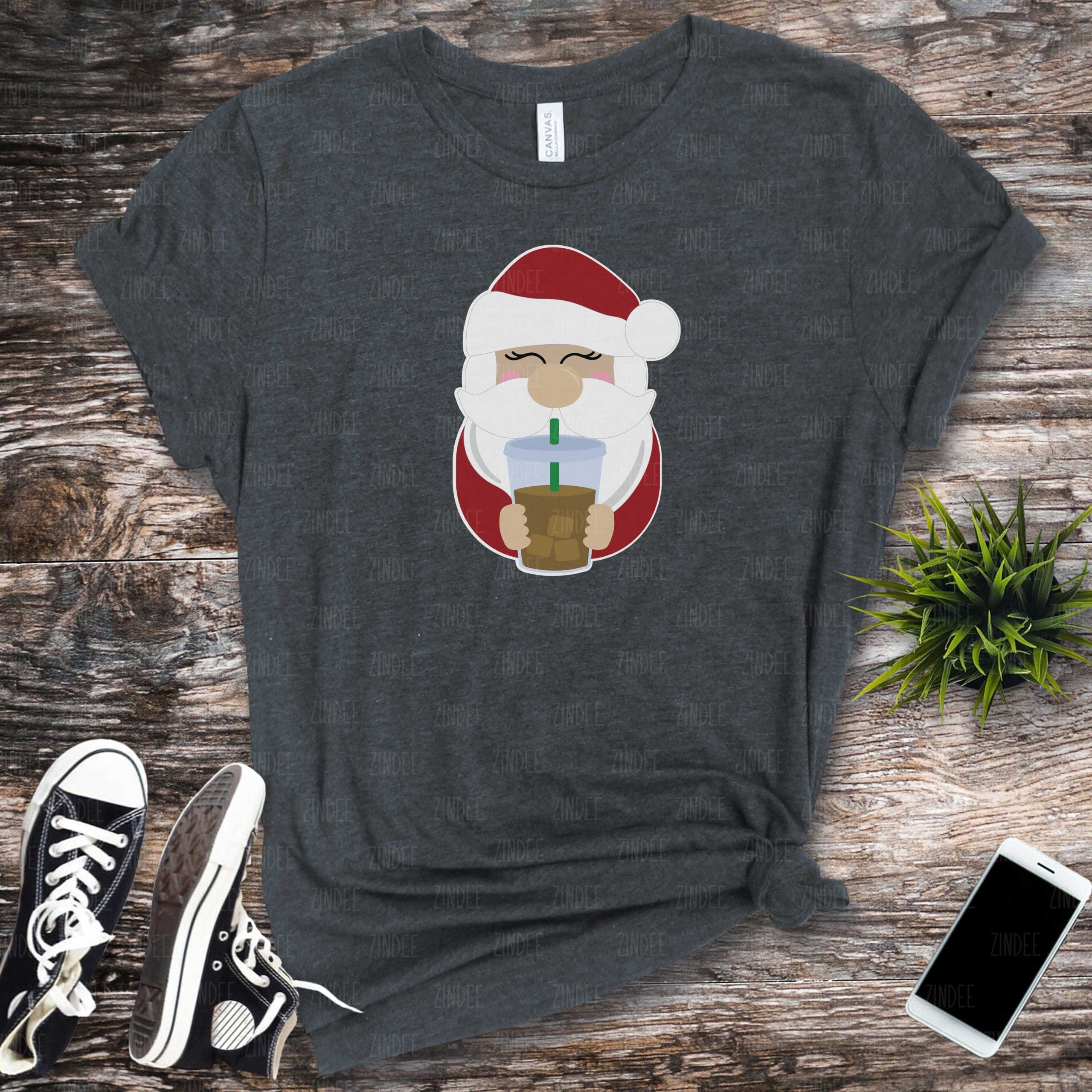 Coffee Santa (HTV ready to press)