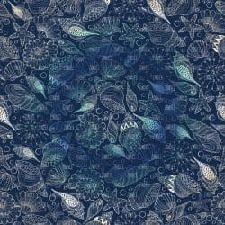 Seashells Colorful seamless (vinyl)
