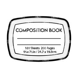 Composition Notebook Classic download (SVG and PNG)