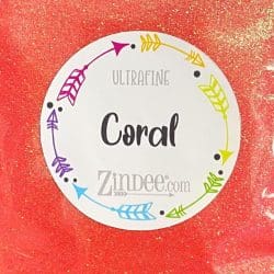Coral Ultrafine Polyester Glitter (BAG)