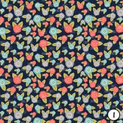 Coral Navy Floral (vinyl) - Image 2