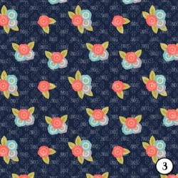 Coral Navy Floral (vinyl) - Image 4