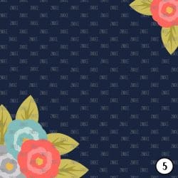 Coral Navy Floral (vinyl) - Image 6