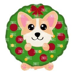 Corgi Wreath Sublimation Transfer
