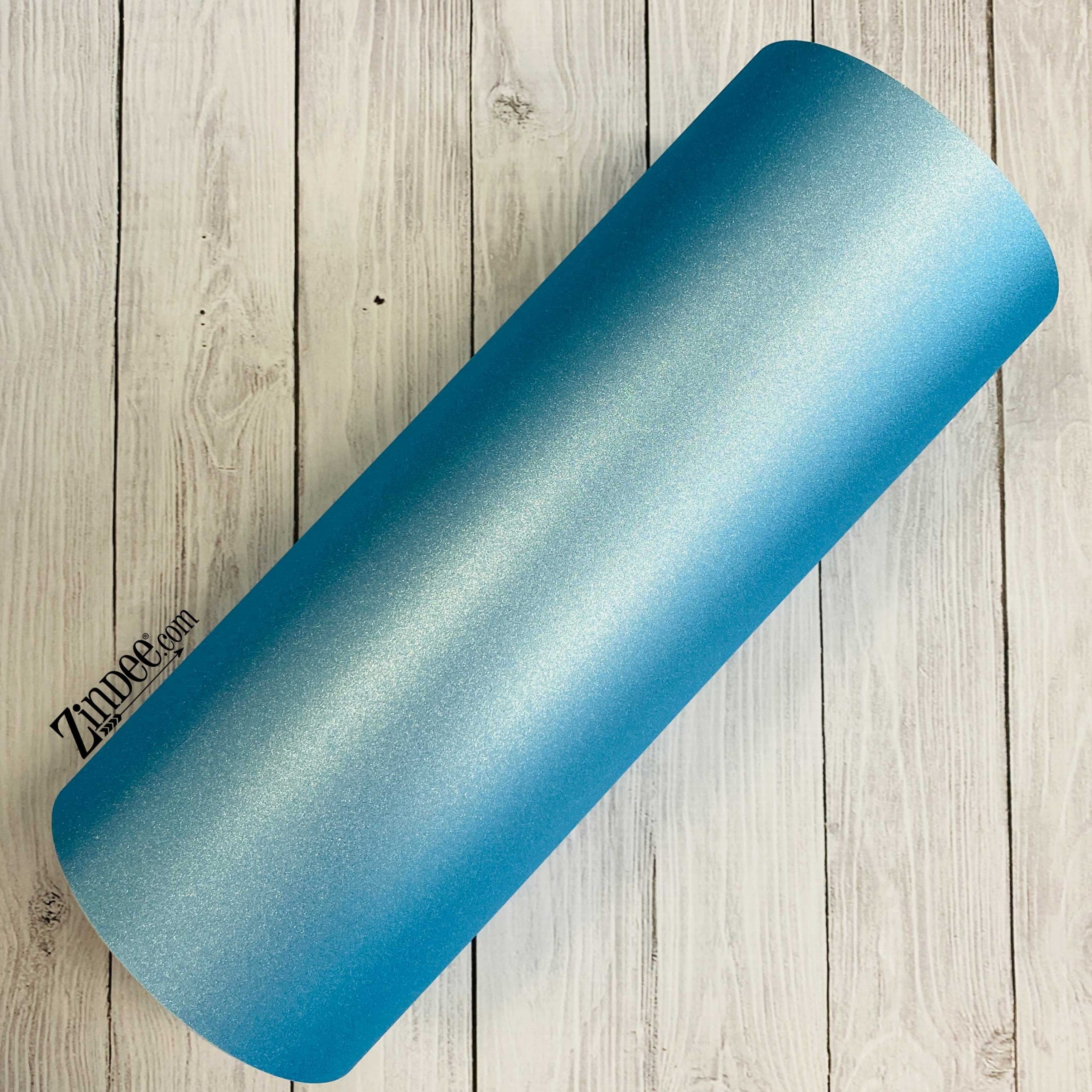 Cornflower Blue Textured Glitter Adhesive Vinyl