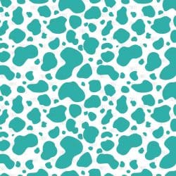 Cow Print Turquoise (vinyl)