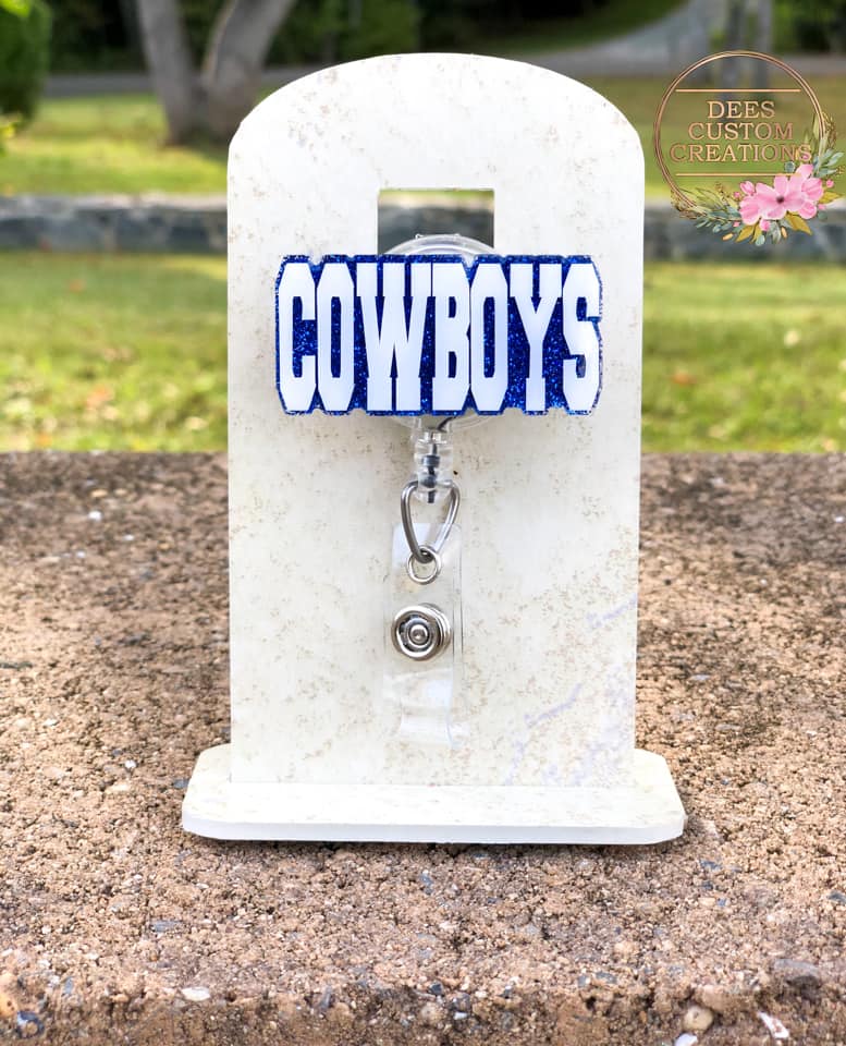 Cowboys (word) Acrylic Blank- Sticker- UV DTF (2 inch) NO HOLE - Image 3