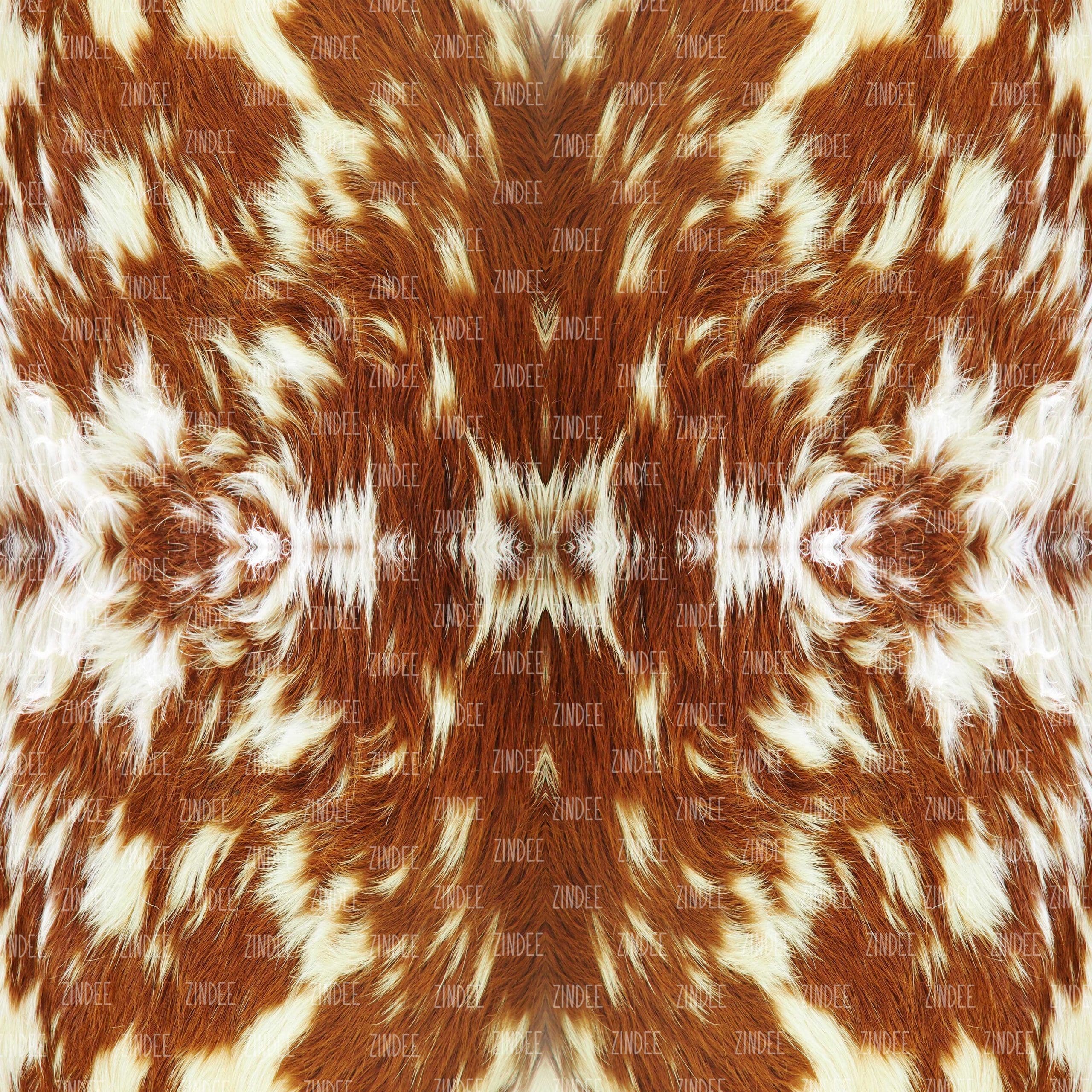 Cowhide Shaggy Brown (vinyl)