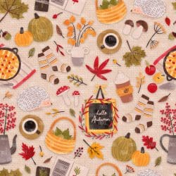 Cozy Autumn Cream seamless (vinyl)