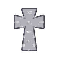 Cross (Version 2) Acrylic Blank- Sticker- UV DTF (1.5 inch)