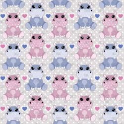 Cute Hippos (digital paper)