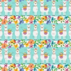 Cute Llamas seamless (vinyl)