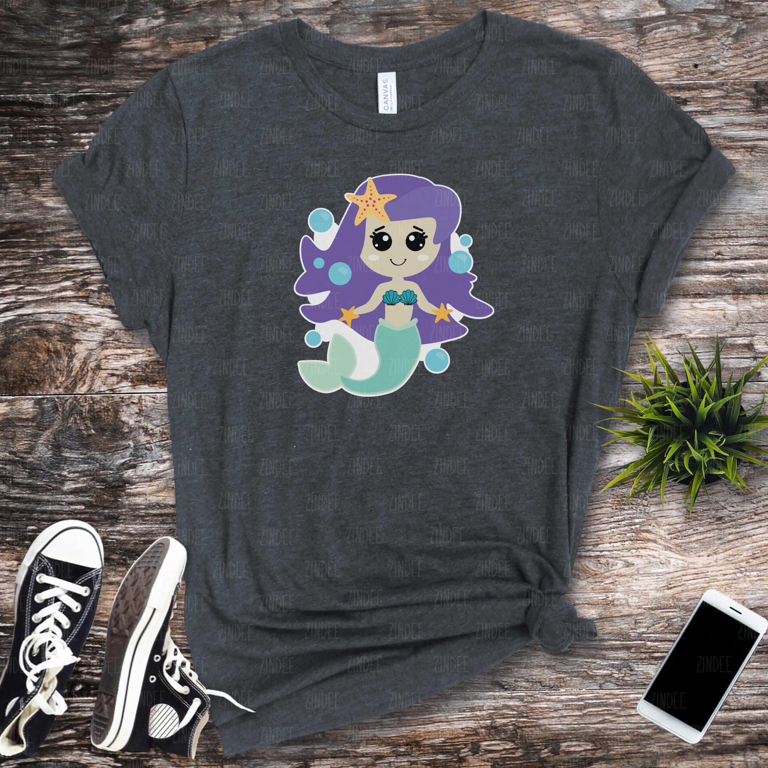 Cute Mermaid (HTV ready to press)