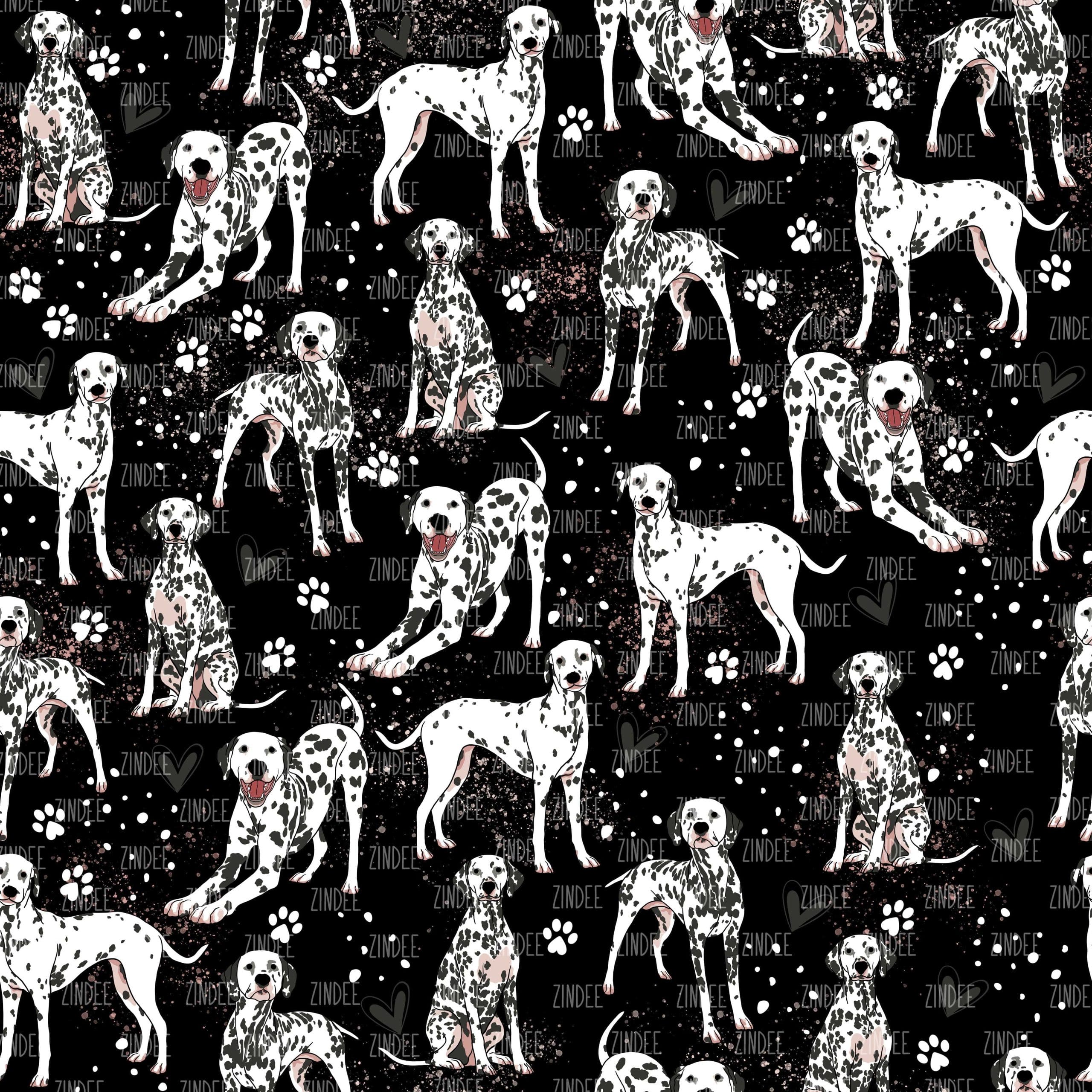 Dalmatians Black seamless (digital paper)