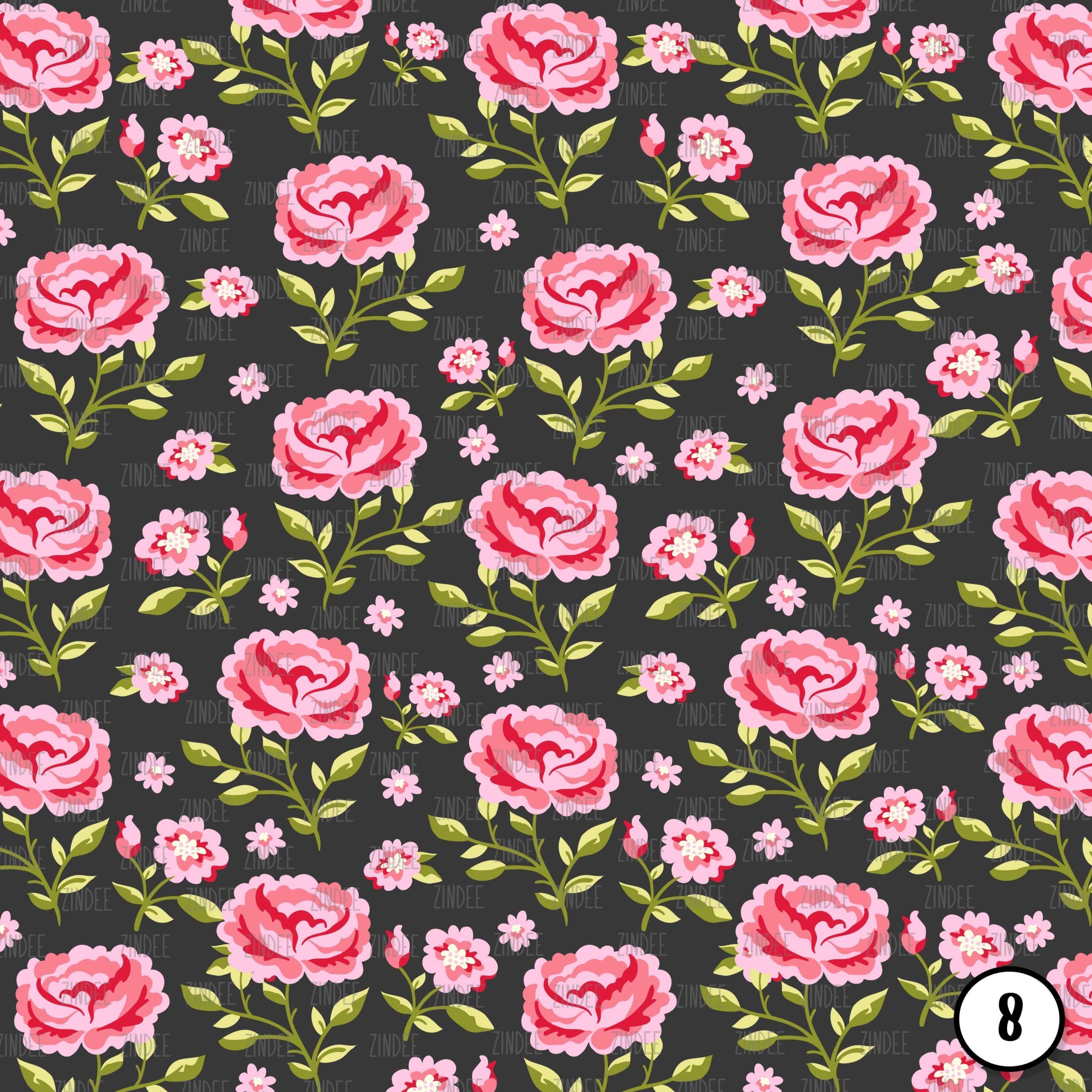 Dark Floral Shabby (vinyl) - Image 9