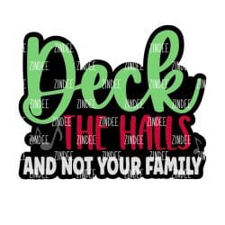 Deck The Halls – Acrylic Keychain Blank (3") | Optional Sticker or UV DTF