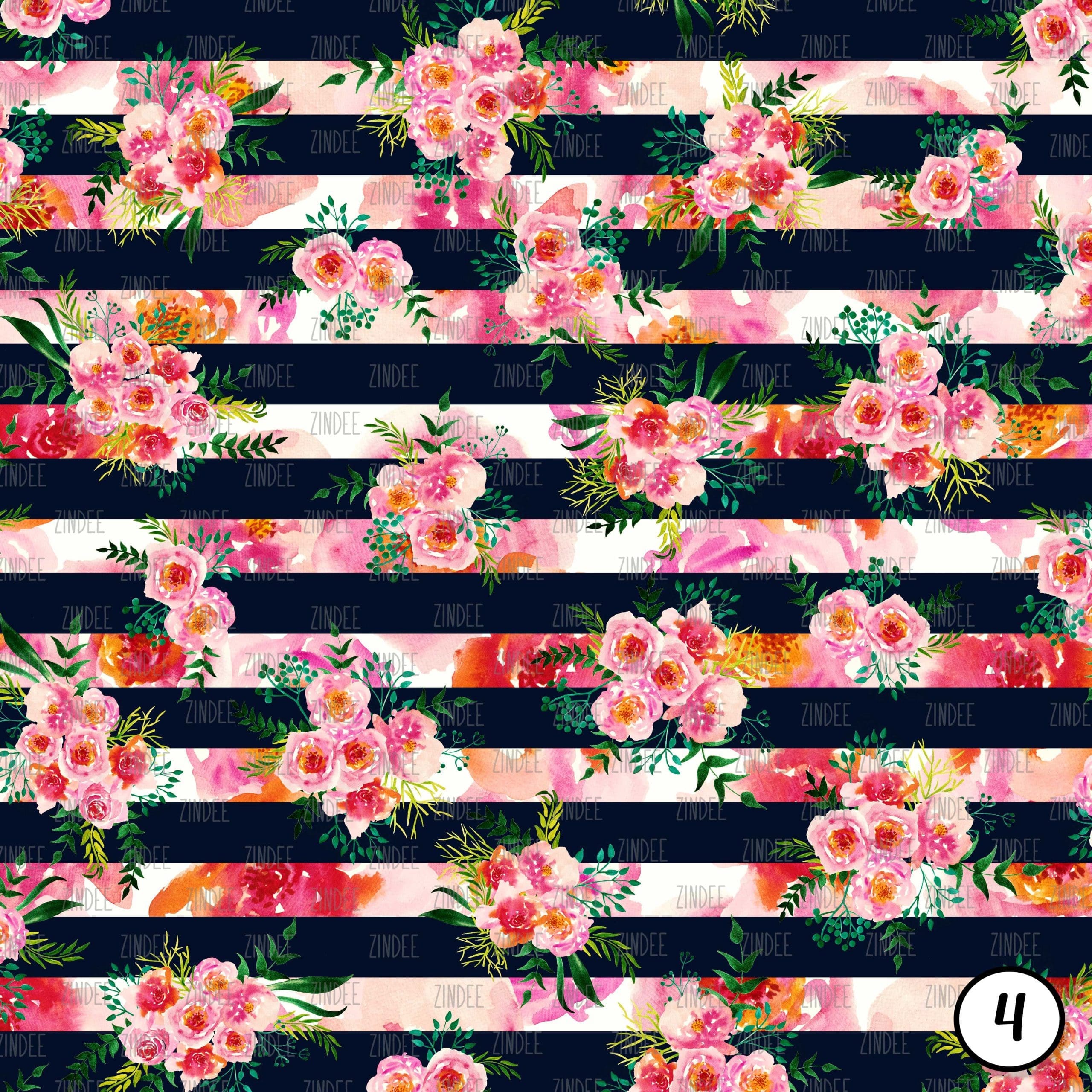 Deep Floral Watercolor (vinyl) - Image 5