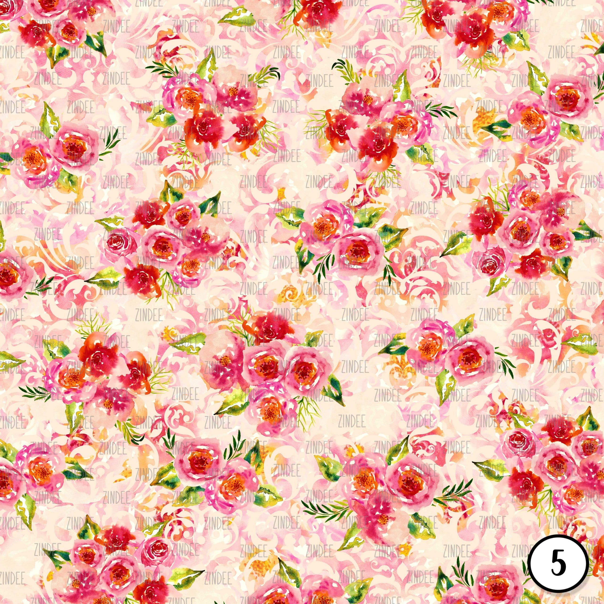 Deep Floral Watercolor (vinyl) - Image 6