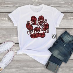 Alternative view of Dog Valentine (HTV ready to press)