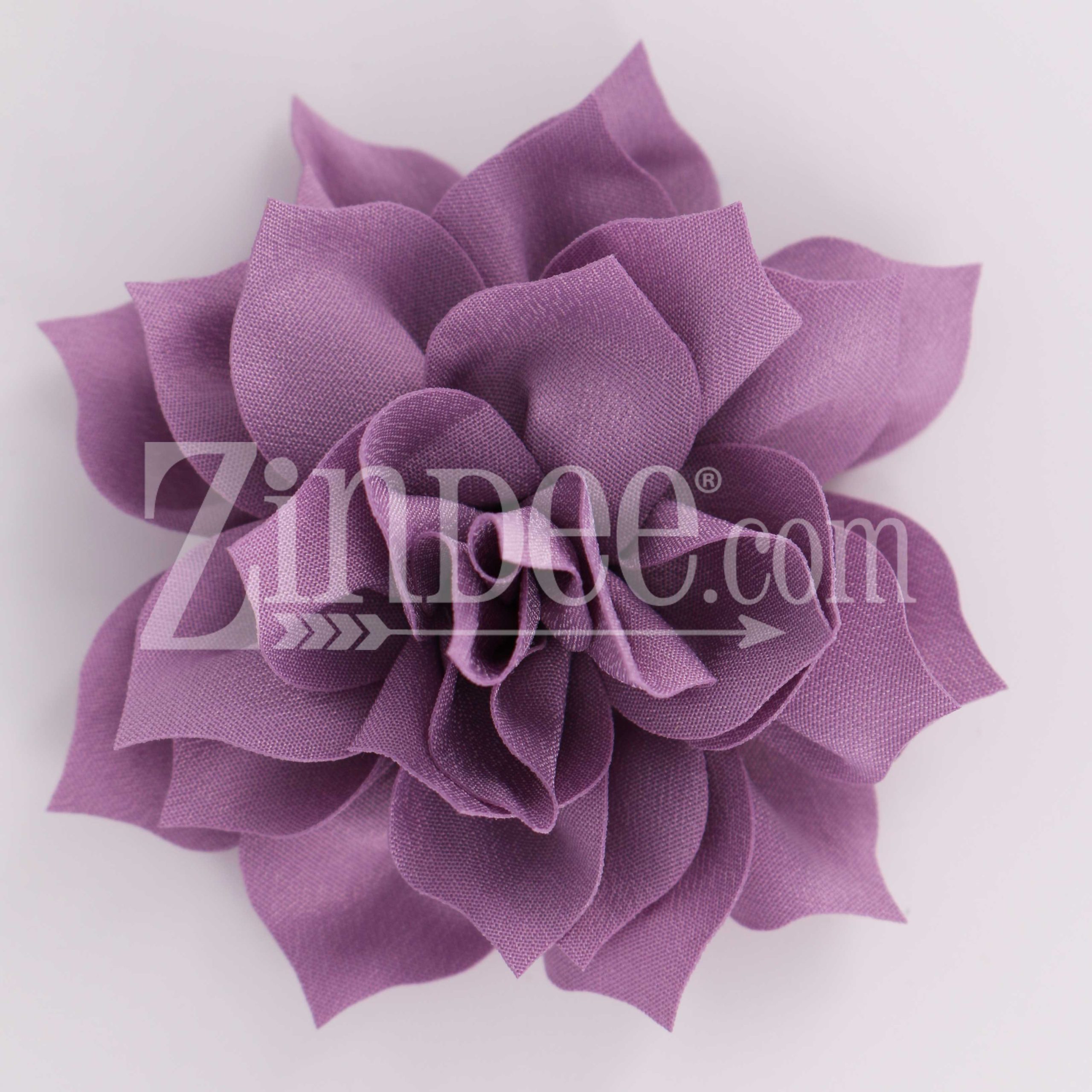 Dusty Lilac Fabric Flower (3.5")
