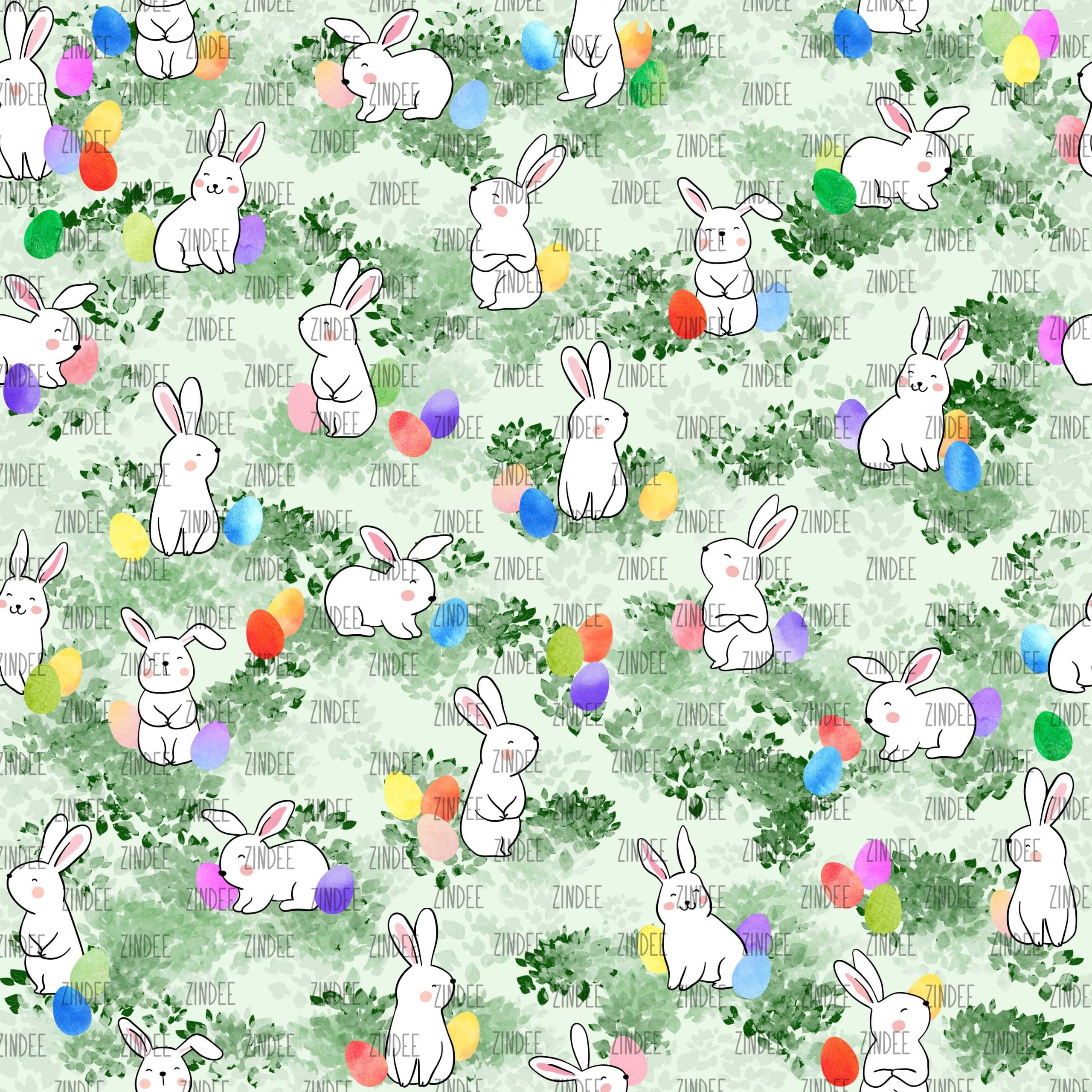 Easter Bunnies (digital paper)