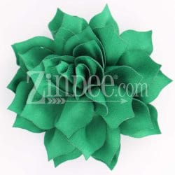 Emerald Green Fabric Flower (3.5")