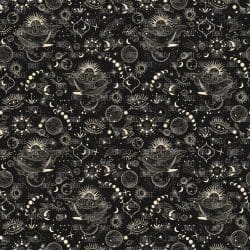 Etherial Moon Phase Black (digital paper)