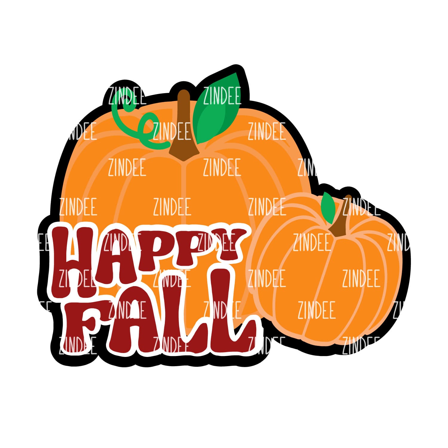 Fall Pumpkins Acrylic Blank- Sticker- UV DTF (3 inch)