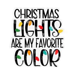 Favorite Color Christmas Acrylic Blank- Sticker- UV DTF (2 inch) NO HOLE
