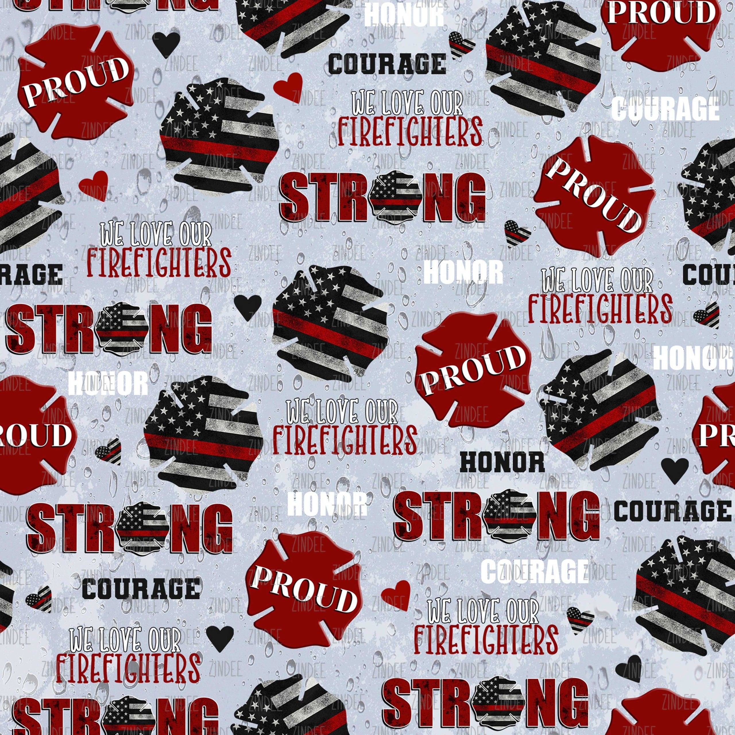 Firefighter Strong (digital paper)